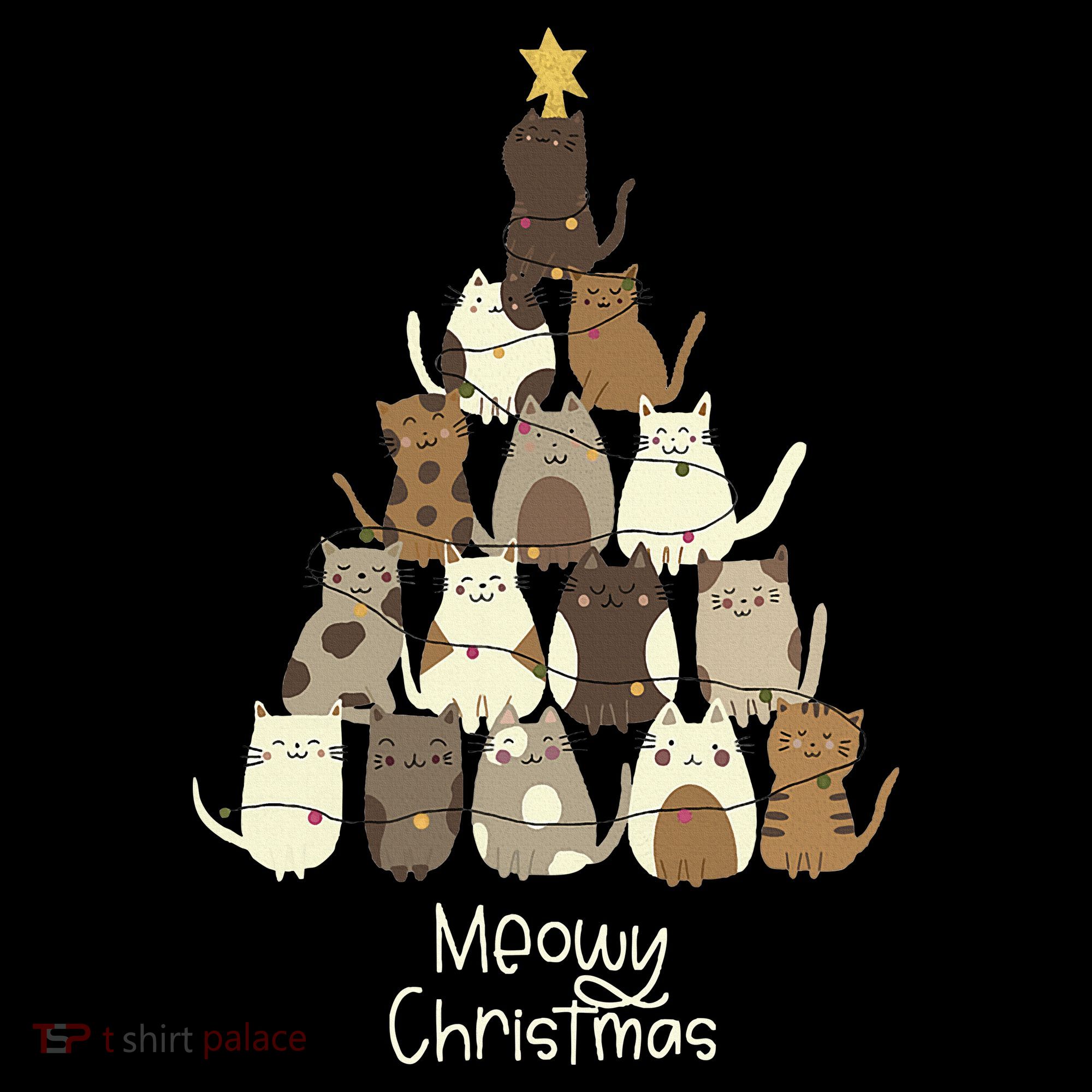 Meowy Christmas Cat Lover   Coaster