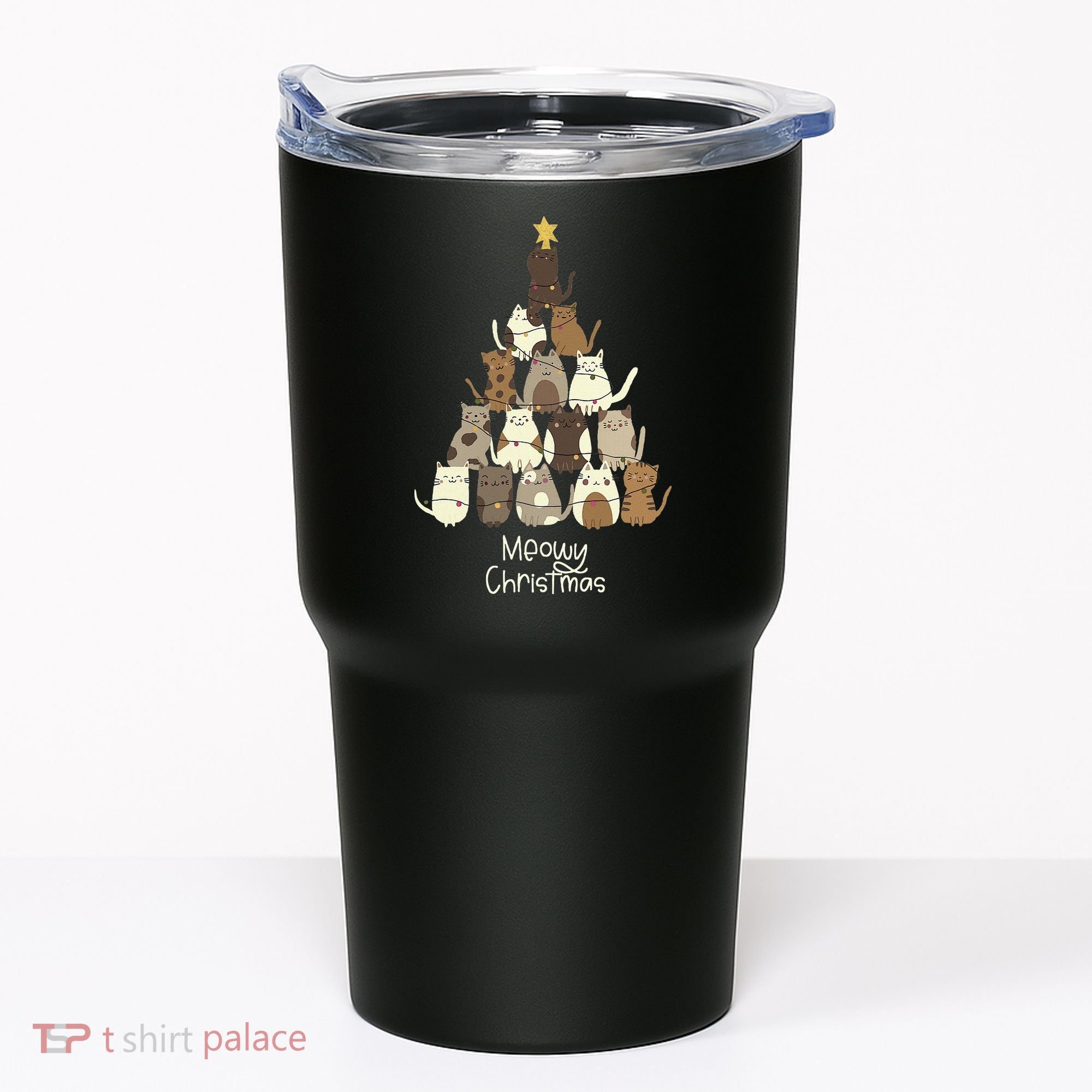 Meowy Christmas Cat Lover   Tumbler