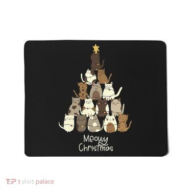 Meowy Christmas Cat Lover   Mousepad