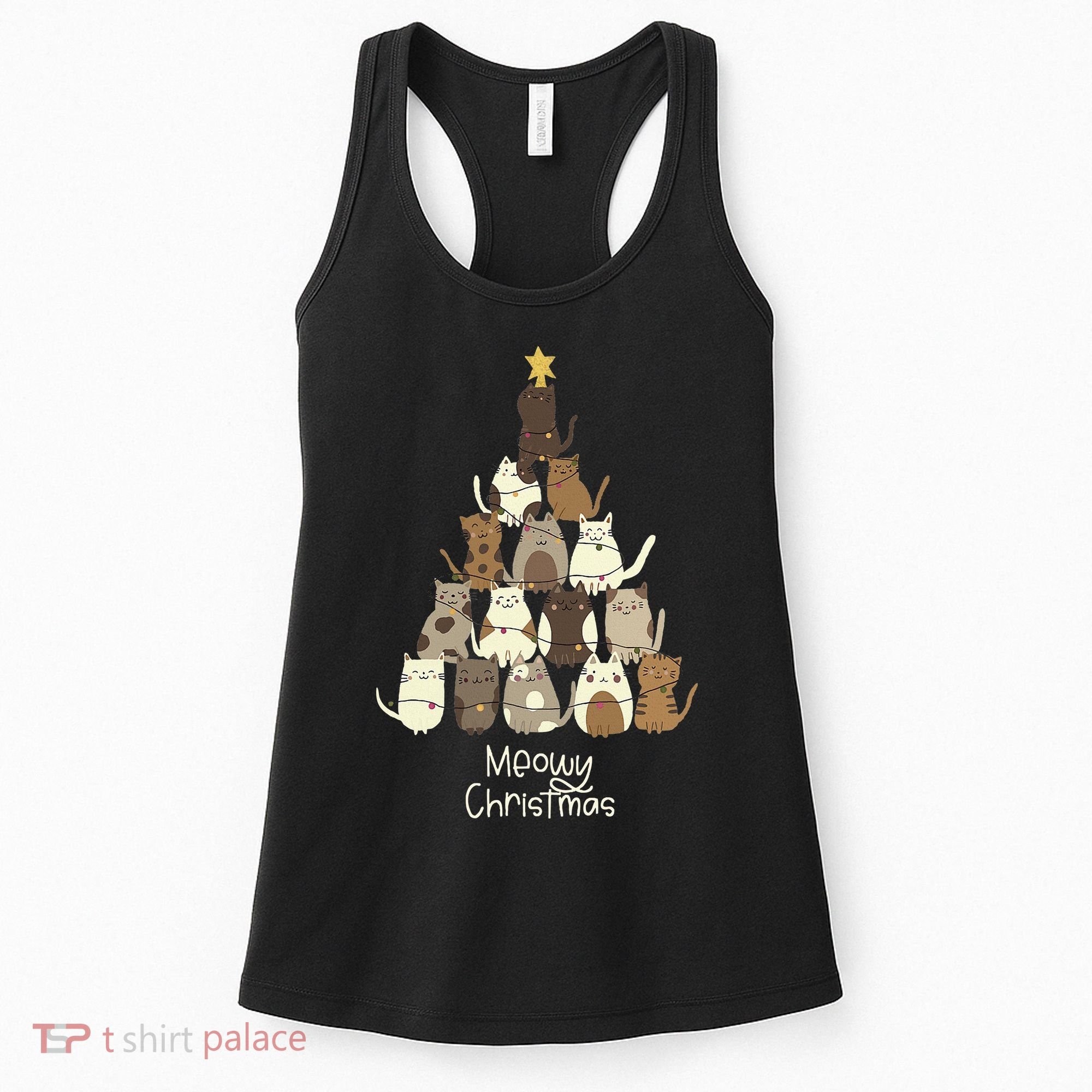 Meowy Christmas Cat Lover   Women's Tank Top