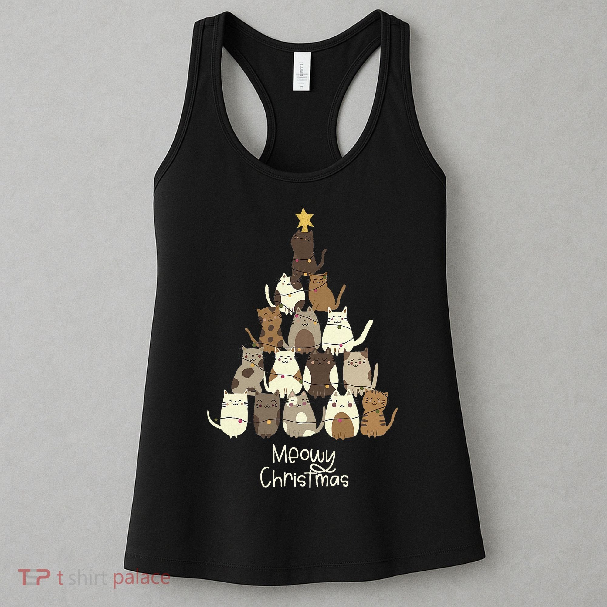 Meowy Christmas Cat Lover   Women's Tank Top
