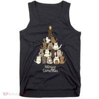 Meowy Christmas Cat Lover   Tank Top thumb 0