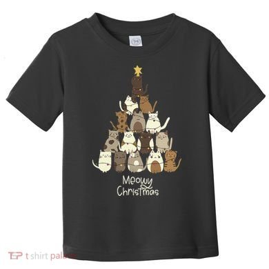 Meowy Christmas Cat Lover   Toddler T-Shirt
