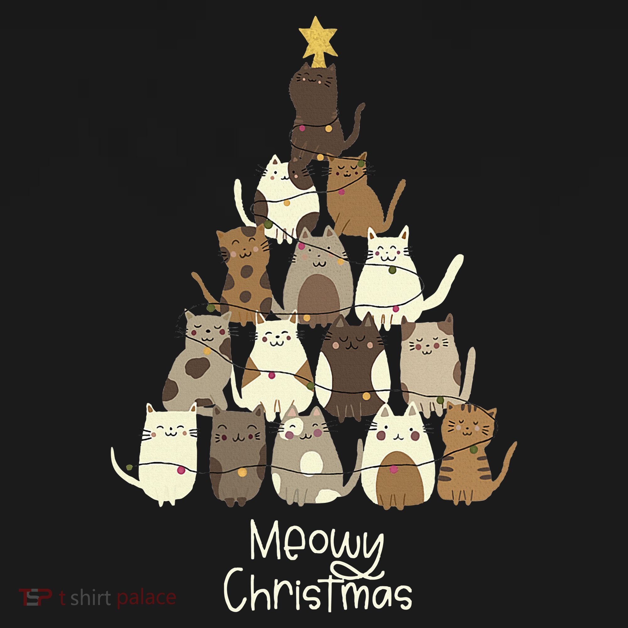 Meowy Christmas Cat Lover   Women's T-Shirt