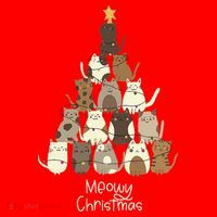 Meowy Christmas Cat Lover   Santa Hat thumb 1