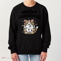 Meowy Christmas Christmas Cats Cat Lover Women's Sweatshirt thumb 0