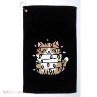 Meowy Christmas Christmas Cats Cat Lover Golf Towel thumb 0