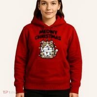 Meowy Christmas Christmas Cats Cat Lover Hoodie thumb 5