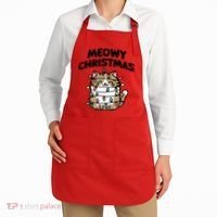 Meowy Christmas Christmas Cats Cat Lover Apron thumb 2
