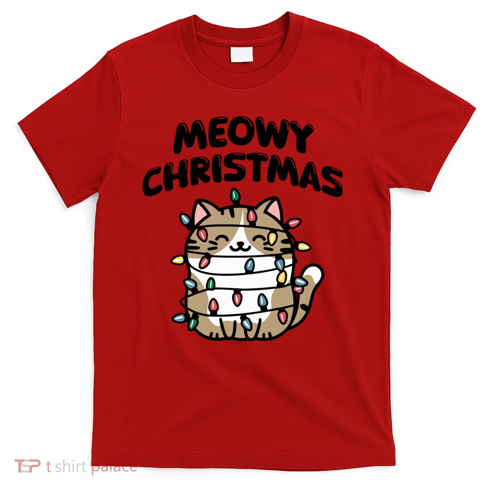 Meowy Christmas Christmas Cats Cat Lover T-Shirt