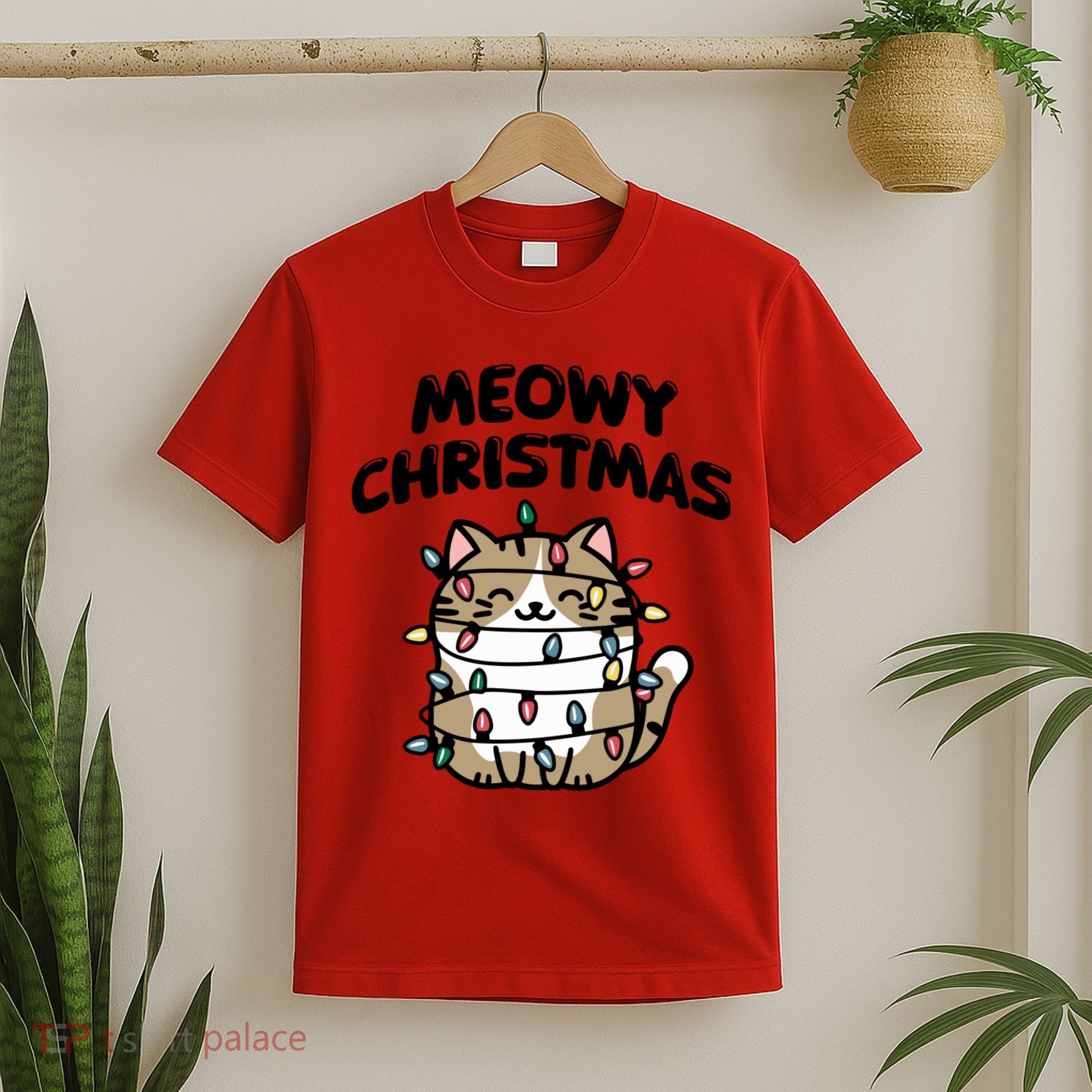 Meowy Christmas Christmas Cats Cat Lover T-Shirt