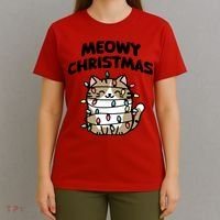 Meowy Christmas Christmas Cats Cat Lover T-Shirt thumb 4