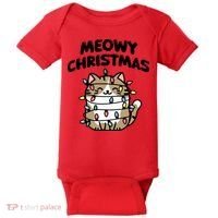 Meowy Christmas Christmas Cats Cat Lover Baby Bodysuit thumb 0