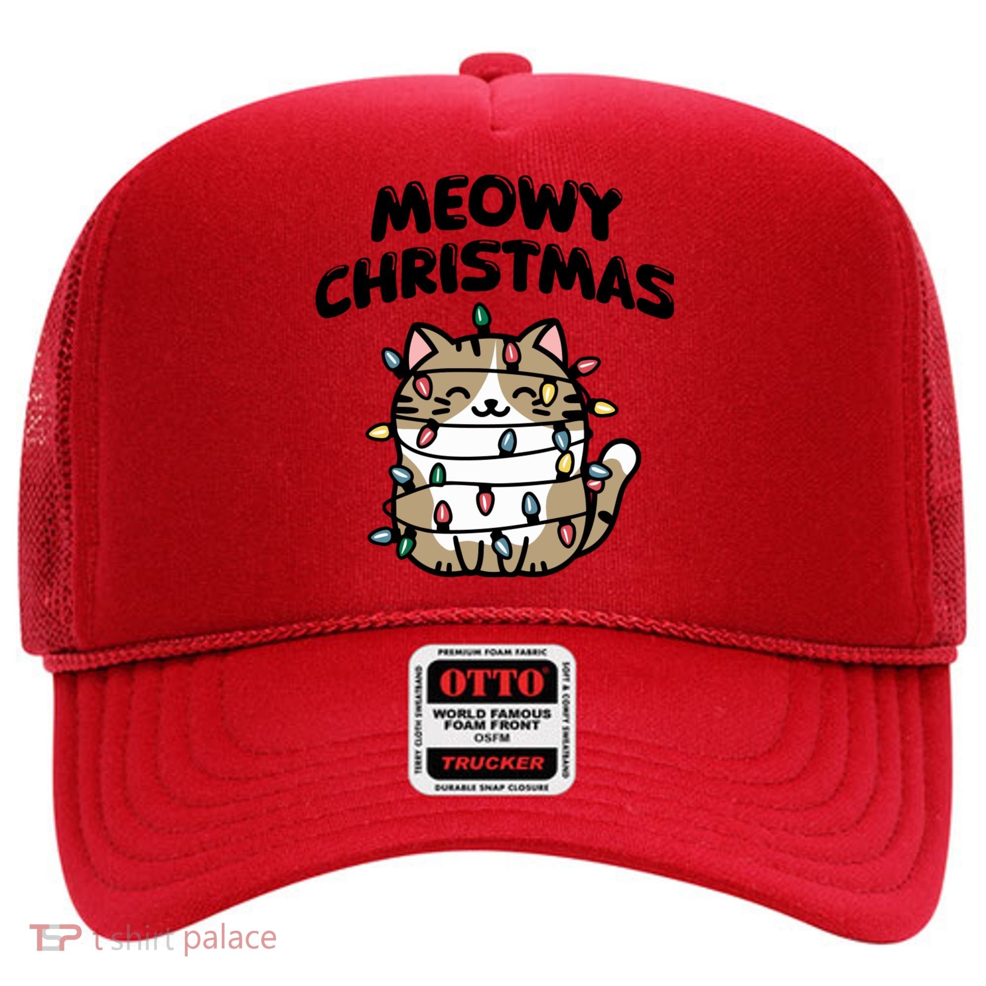 Meowy Christmas Christmas Cats Cat Lover Hat