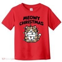 Meowy Christmas Christmas Cats Cat Lover Toddler T-Shirt thumb 0