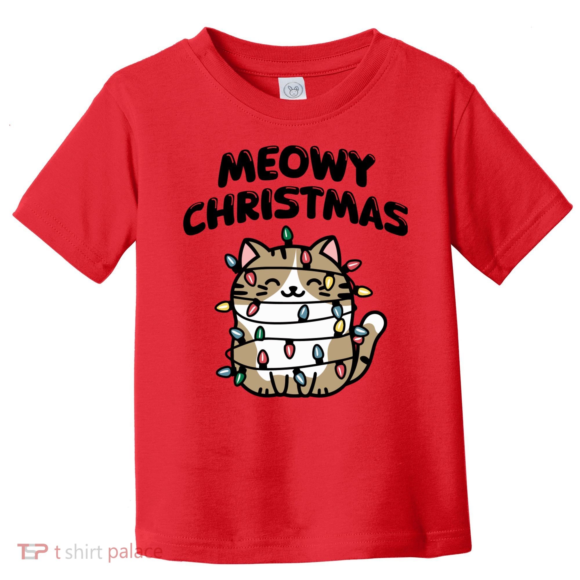 Meowy Christmas Christmas Cats Cat Lover Toddler T-Shirt