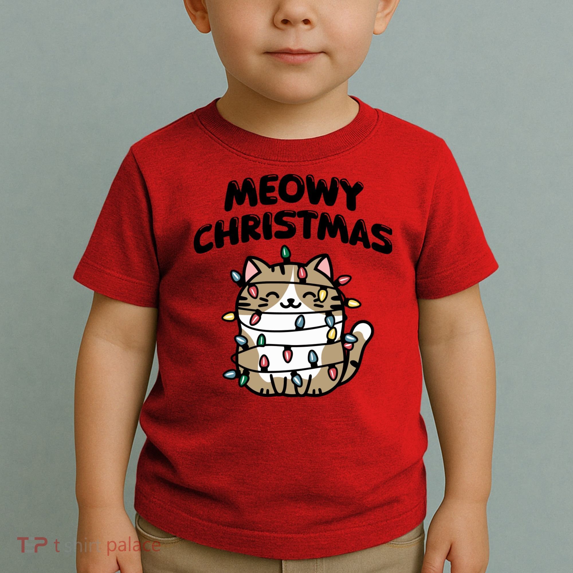 Meowy Christmas Christmas Cats Cat Lover Toddler T-Shirt
