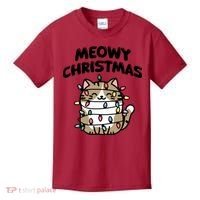Meowy Christmas Christmas Cats Cat Lover Kids T-Shirt thumb 0