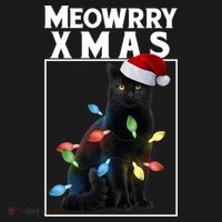Meowy Christmas Cat With Lights And Santa Hat Bucket Hat thumb 4