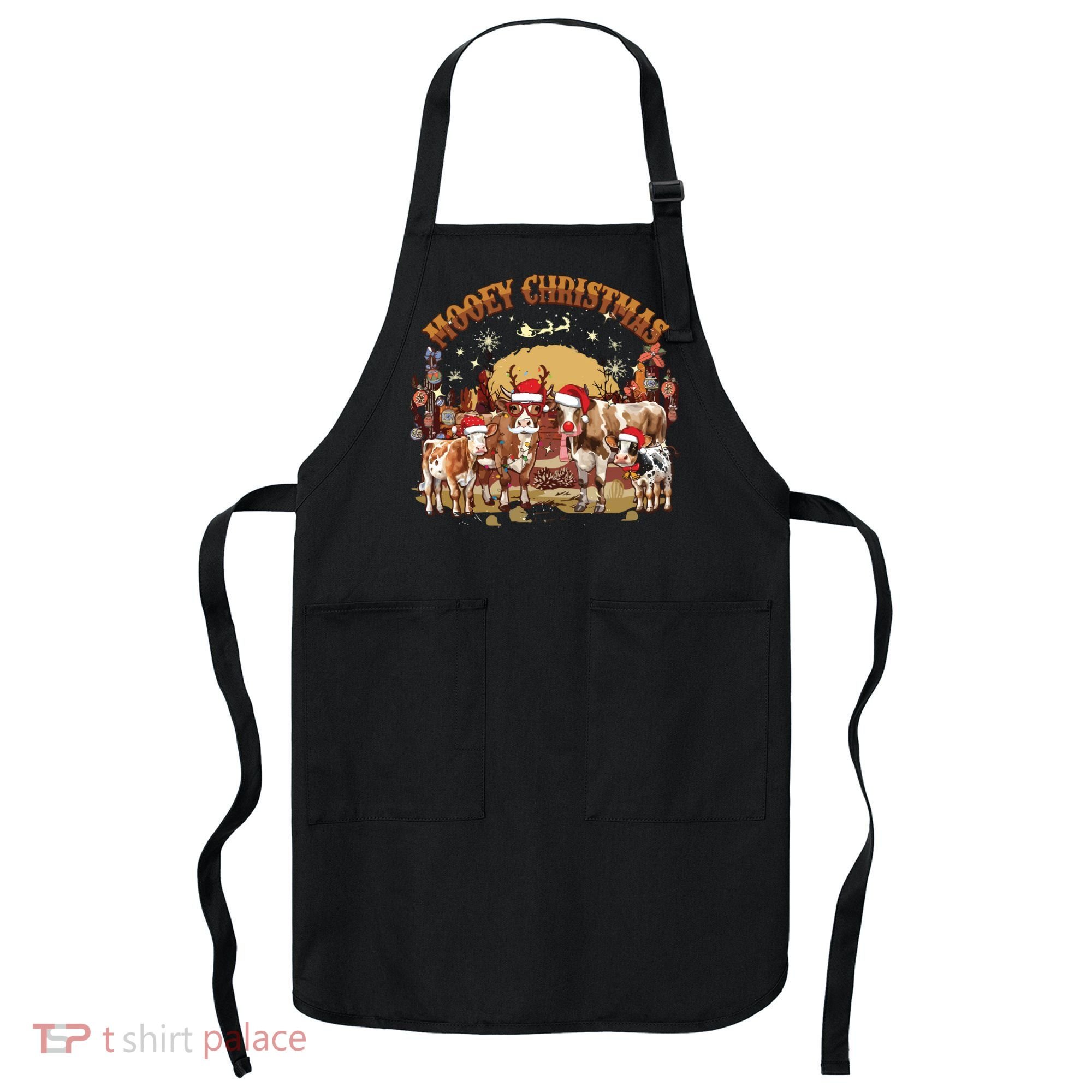 Mooey Christmas Cows Apron