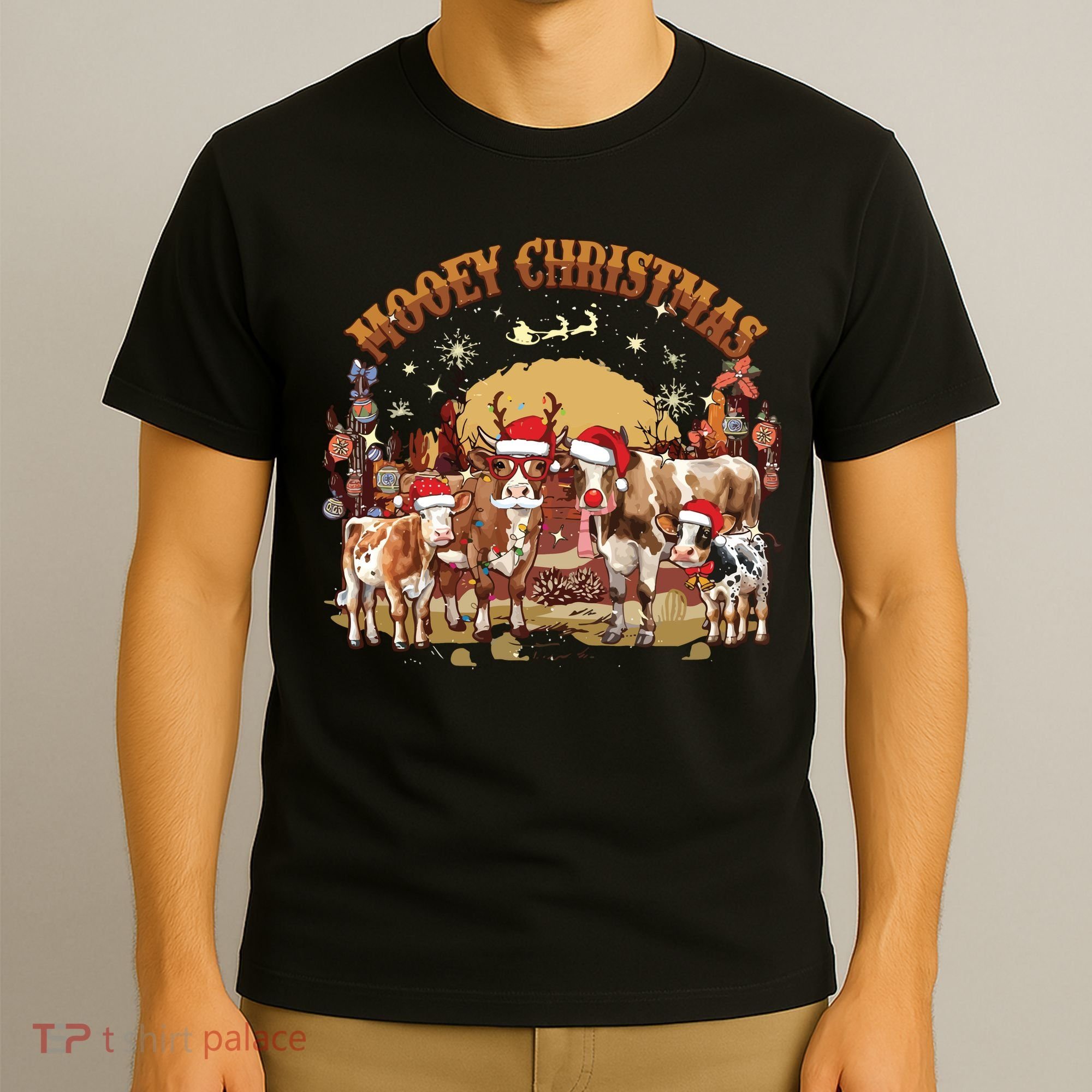 Mooey Christmas Cows T-Shirt