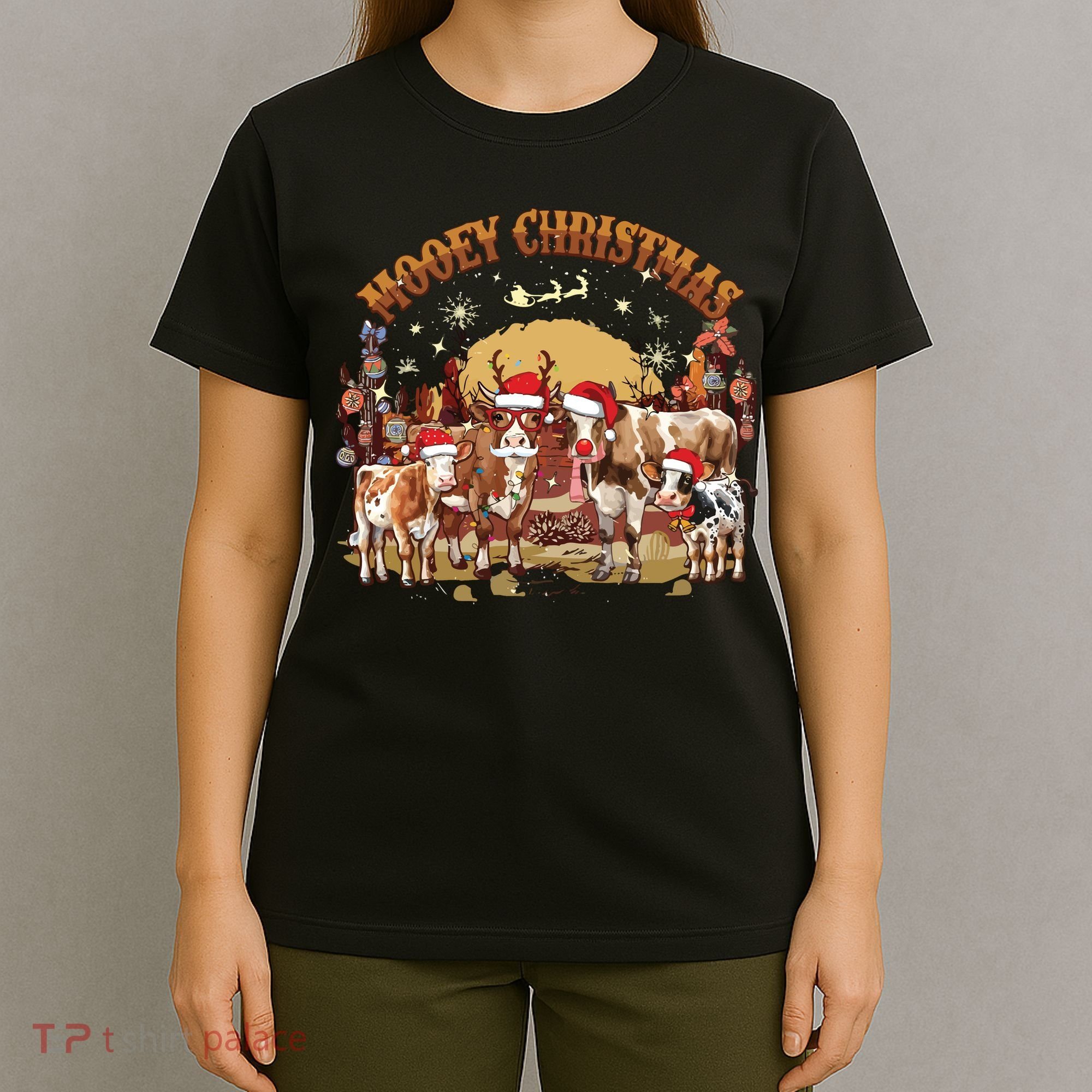 Mooey Christmas Cows T-Shirt