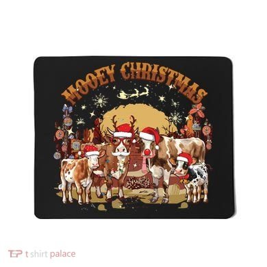 Mooey Christmas Cows Mousepad