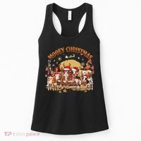 Mooey Christmas Cows Women's Tank Top thumb 0