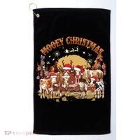 Mooey Christmas Cows Golf Towel thumb 0
