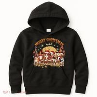 Mooey Christmas Cows Kids Hoodie thumb 0