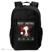 Mooey Christmas Cow Christmas Ugly Sweater Backpack thumb 0