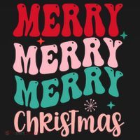 Merry Christmas Cute Holiday Groovy Bucket Hat thumb 4