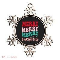 Merry Christmas Cute Holiday Groovy Ornament thumb 0