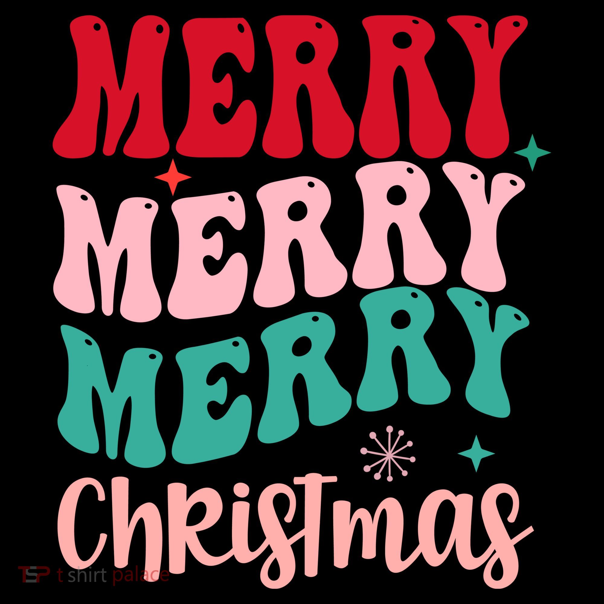 Merry Christmas Cute Holiday Groovy Ornament