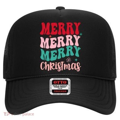 Merry Christmas Cute Holiday Groovy Hat