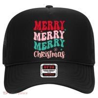 Merry Christmas Cute Holiday Groovy Hat thumb 0