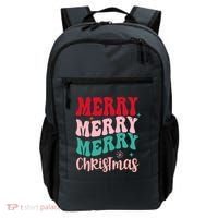 Merry Christmas Cute Holiday Groovy Backpack thumb 0