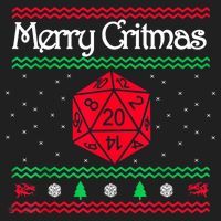 Merry Critmas Christmas D20 Rpg Board Game Role Play Women's Sweatshirt thumb 2