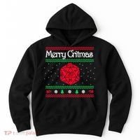 Merry Critmas Christmas D20 Rpg Board Game Role Play Hoodie thumb 0