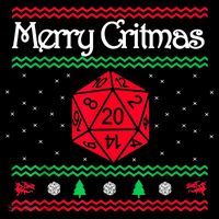 Merry Critmas Christmas D20 Rpg Board Game Role Play Coffee Mug thumb 5