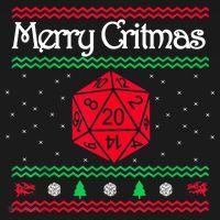 Merry Critmas Christmas D20 Rpg Board Game Role Play Women's Hoodie thumb 2