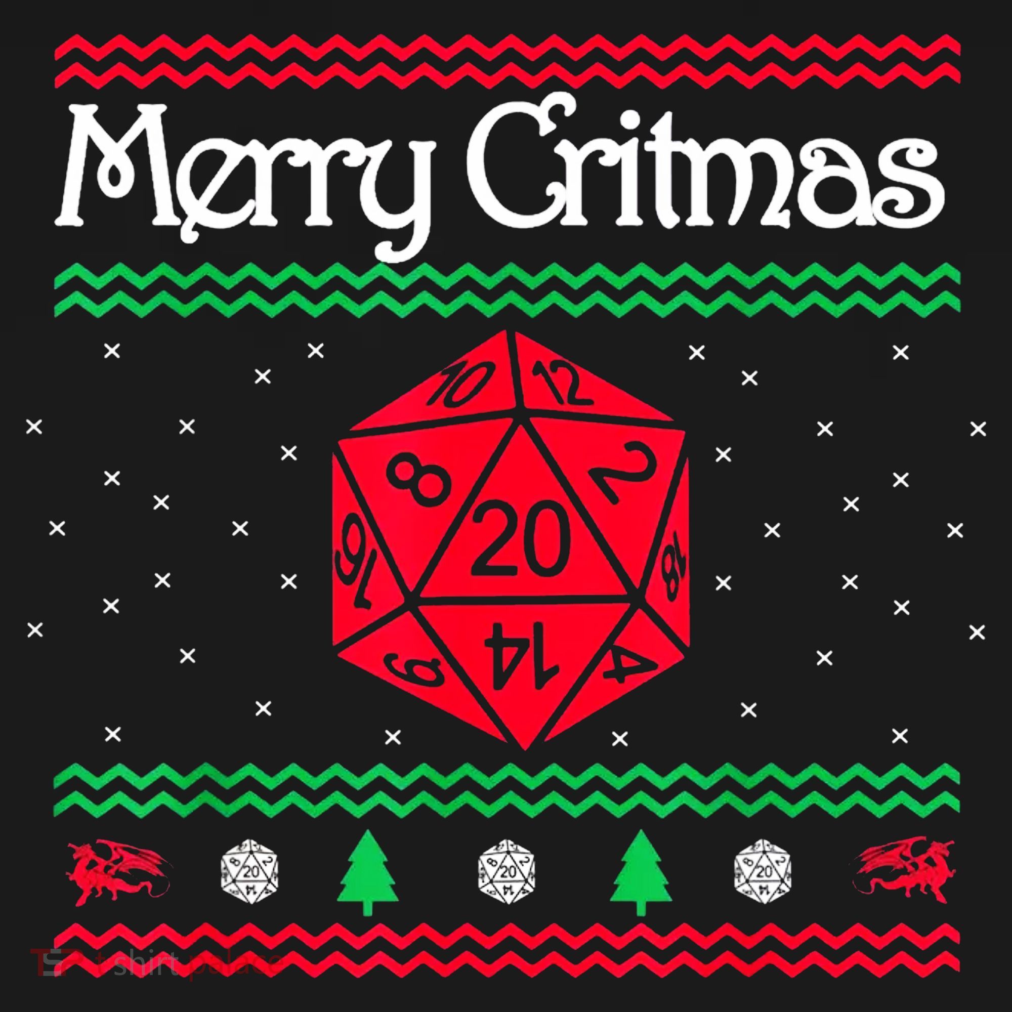 Merry Critmas Christmas D20 Rpg Board Game Role Play Women's Tank Top