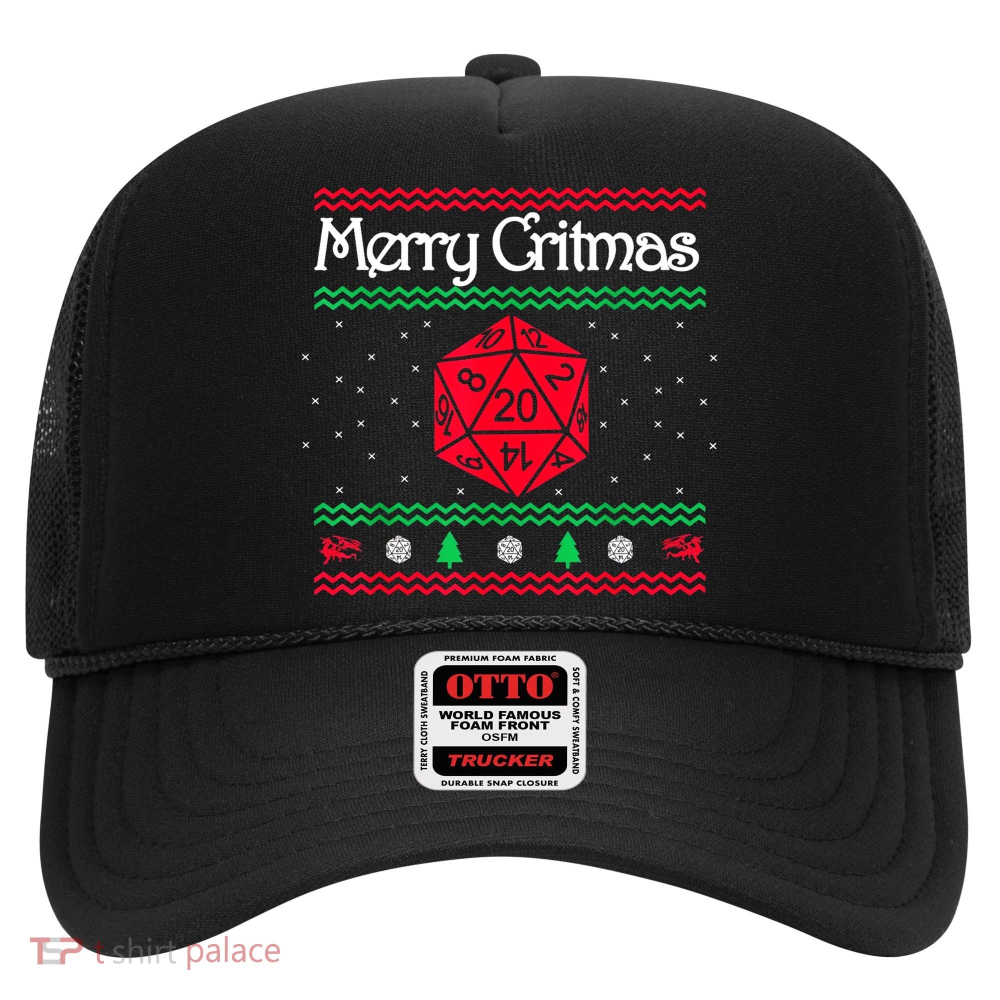 Merry Critmas Christmas D20 Rpg Board Game Role Play Hat