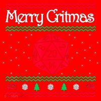 Merry Critmas Christmas D20 Rpg Board Game Role Play Santa Hat thumb 1