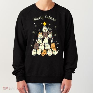 Merry Catmas Cute Cat Lover Christmas Women's Sweatshirt