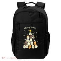 Merry Catmas Cute Cat Lover Christmas Backpack thumb 0