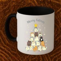 Merry Catmas Cute Cat Lover Christmas Coffee Mug thumb 2
