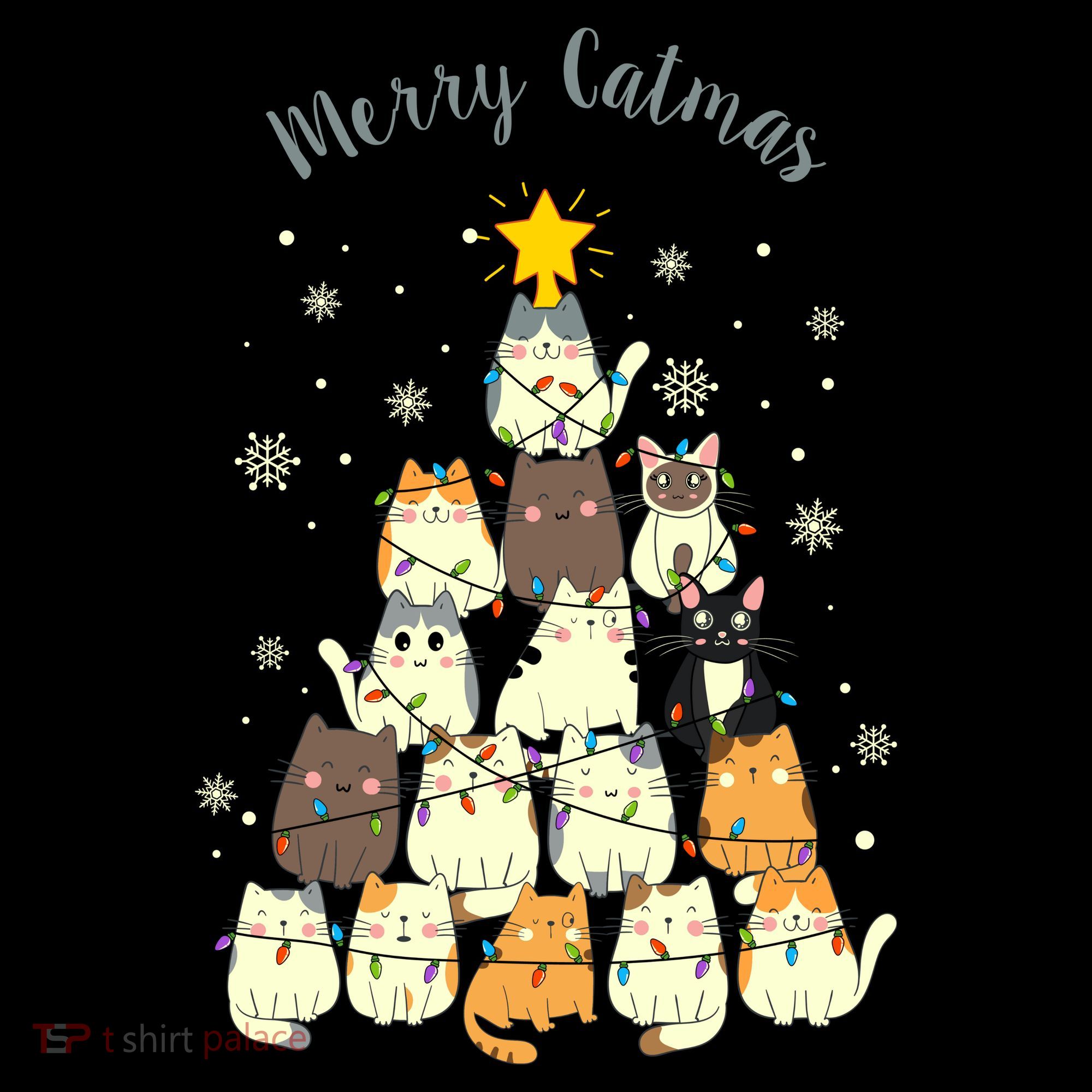 Merry Catmas Cute Cat Lover Christmas Coffee Mug