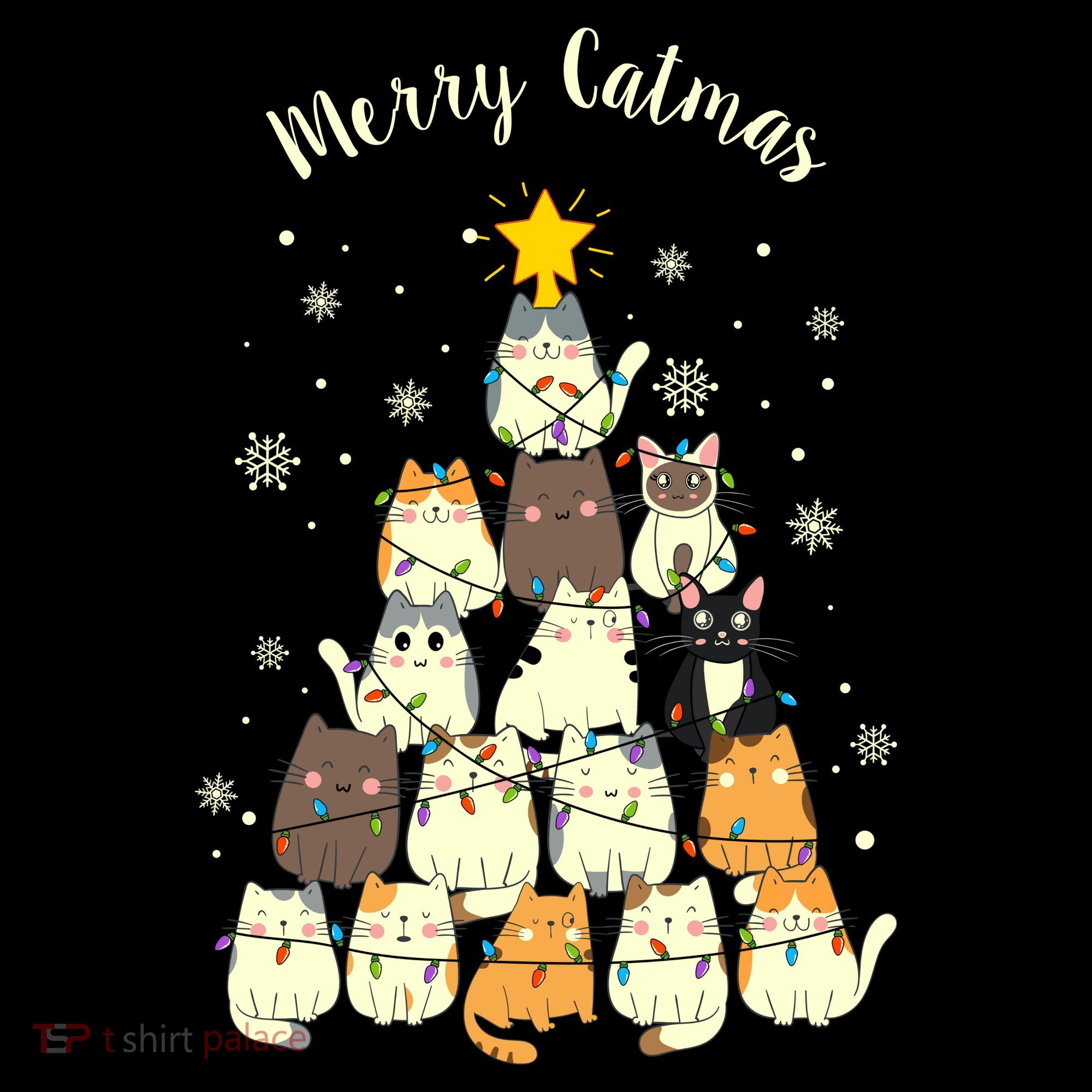 Merry Catmas Cute Cat Lover Christmas Women's Hoodie