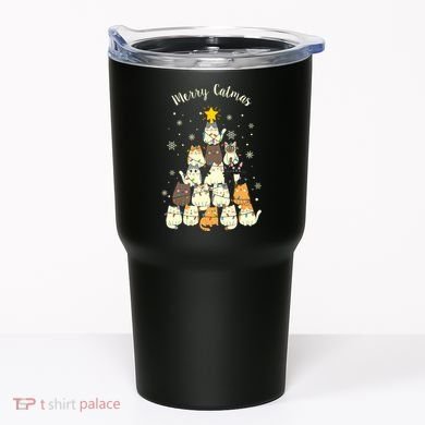 Merry Catmas Cute Cat Lover Christmas Tumbler